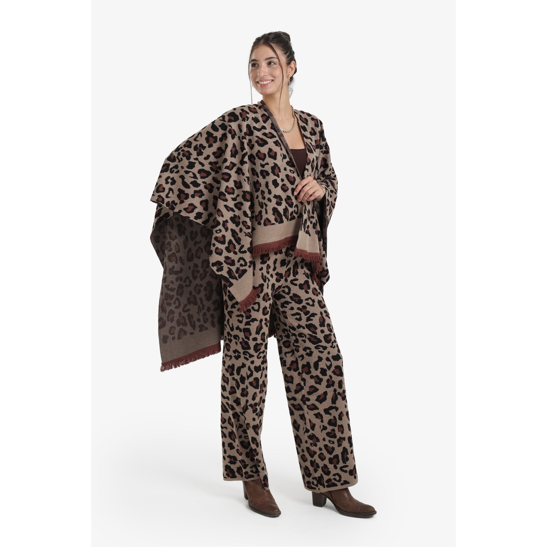 بونشو بنقشة جلد النمر - كافية - 18171