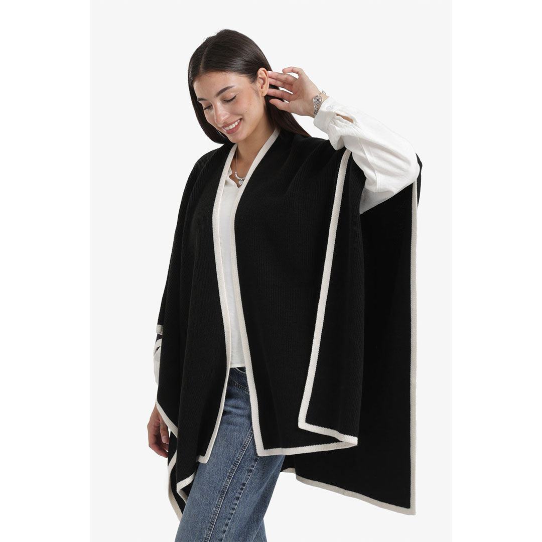 بونشو بزخارف ملونة حريمي