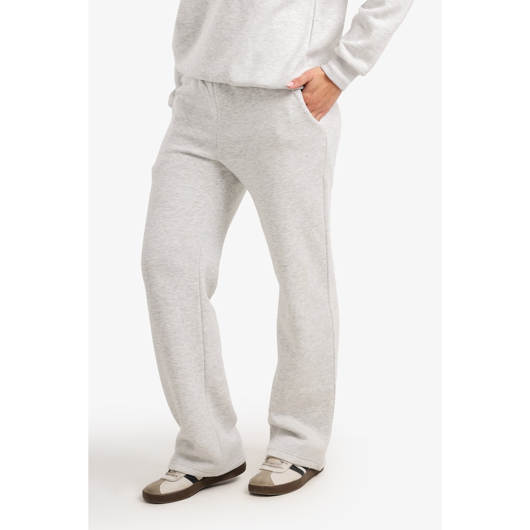 بنطلون رياضي بقصة مستقيمة - رصاصي - 18194