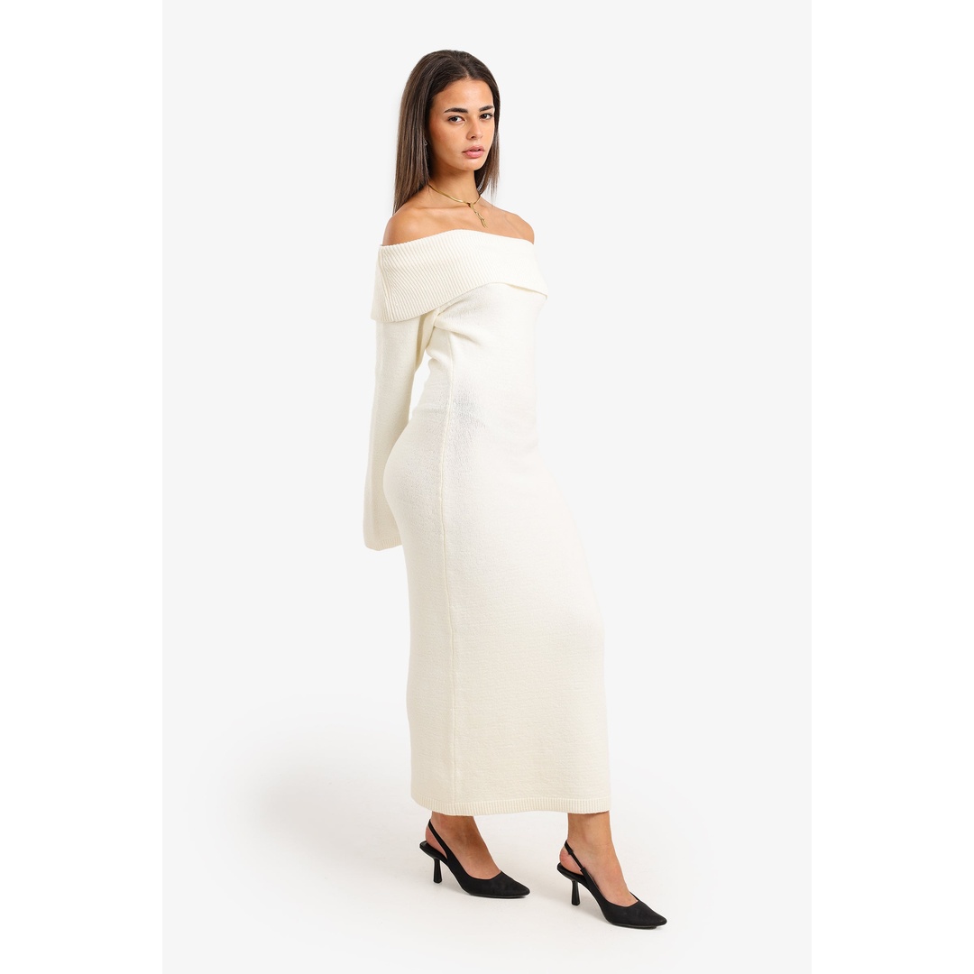 فستان ماكسي مكشوف الكتفين - 18195