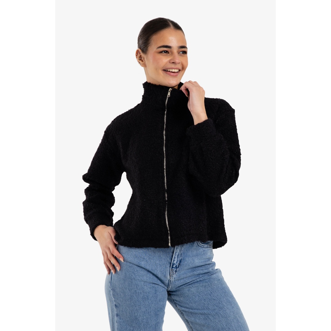 جاكيت صوف بياقة واقفة - 18211