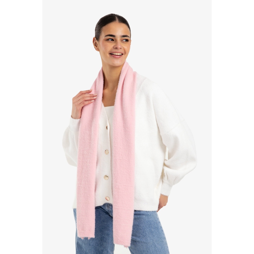 شال محبوك ناعم - روز - 18222