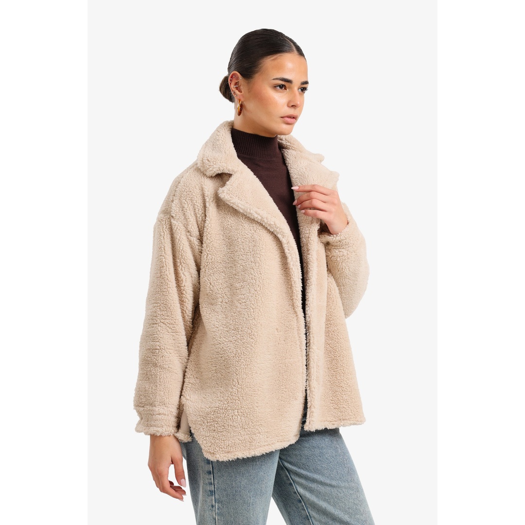 جاكيت مريح بياقة مدببة - 18247