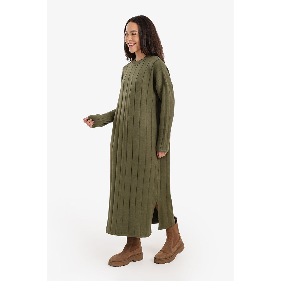 فستان مضلع برقبة دائرية حريمي - 18298