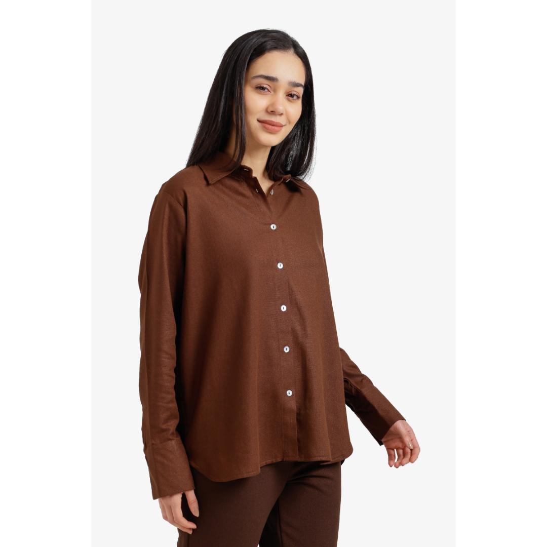 قميص بأزرار أمامية حريمي - 18397