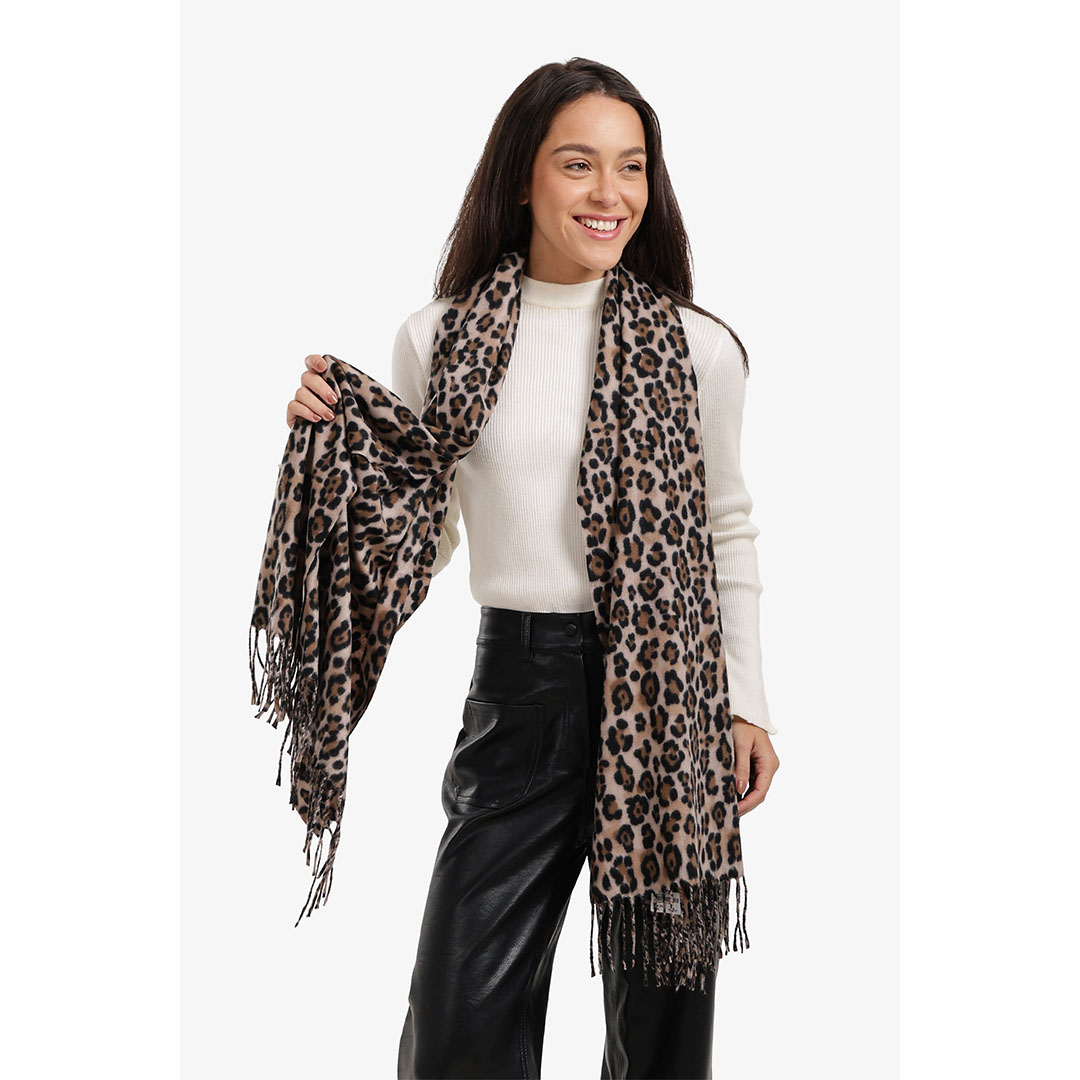 شال بنقشة جلد النمر حريمي - 18403