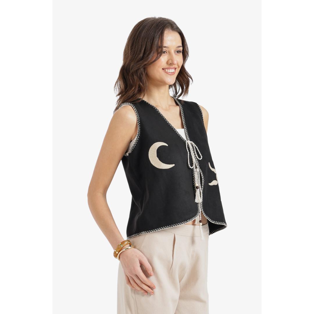 فيست مطرز بالشمس والقمر حريمي - 18409