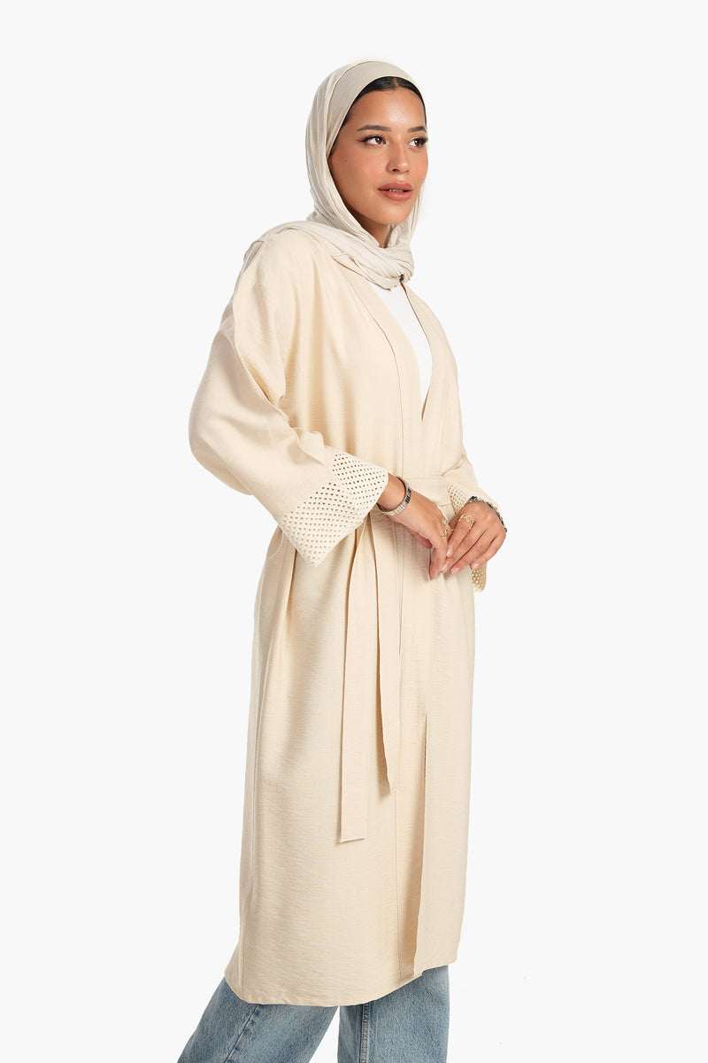 كيمونو كارينا مع أكمام كروشيه شبكية 56128