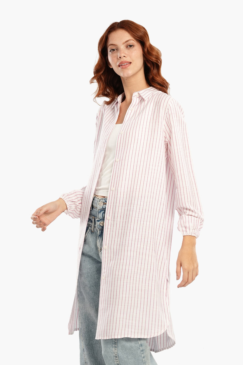 فستان كارينا مخطط قصير 56418