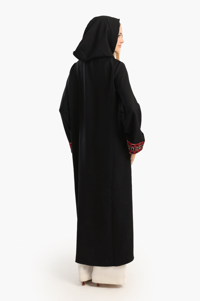 كيمونو كارينا بأكمام مطرزة - أسود 56474