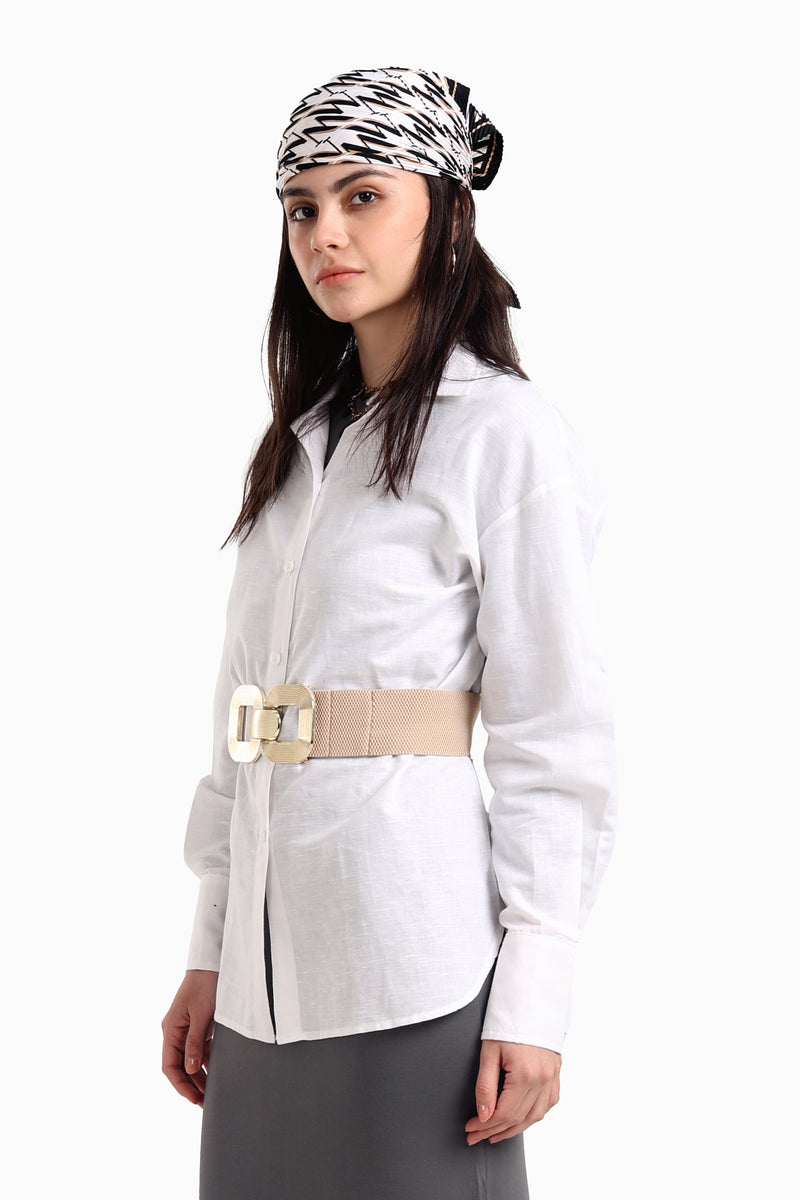 قميص كارينا كتان بأكمام طويلة 56541