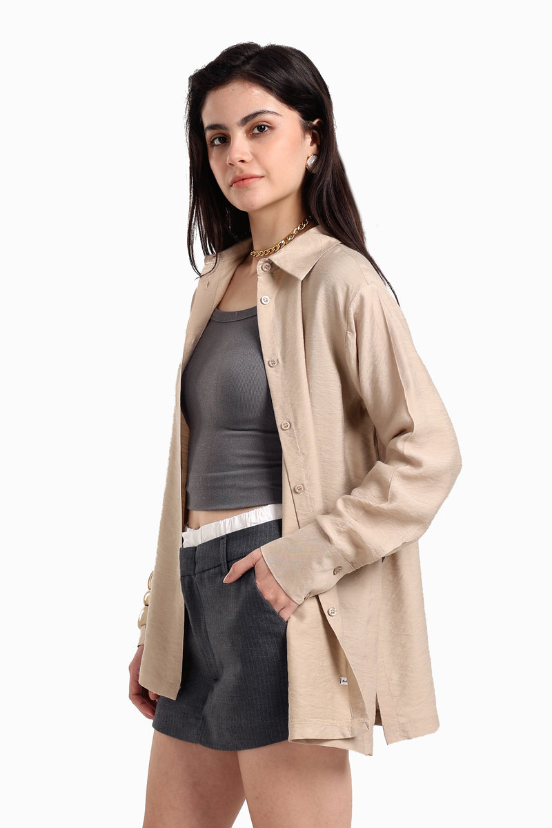 قميص كارينا فوال بأزرار للإغلاق 56655