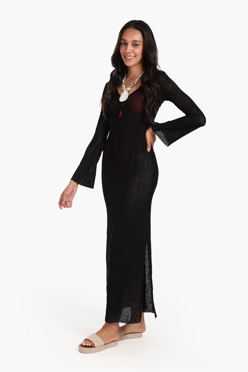 فستان شاطئ كارينا طويل محبوك 56799