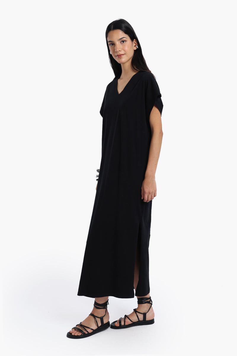 فستان كارينا مريح بفتحات جانبية 56804