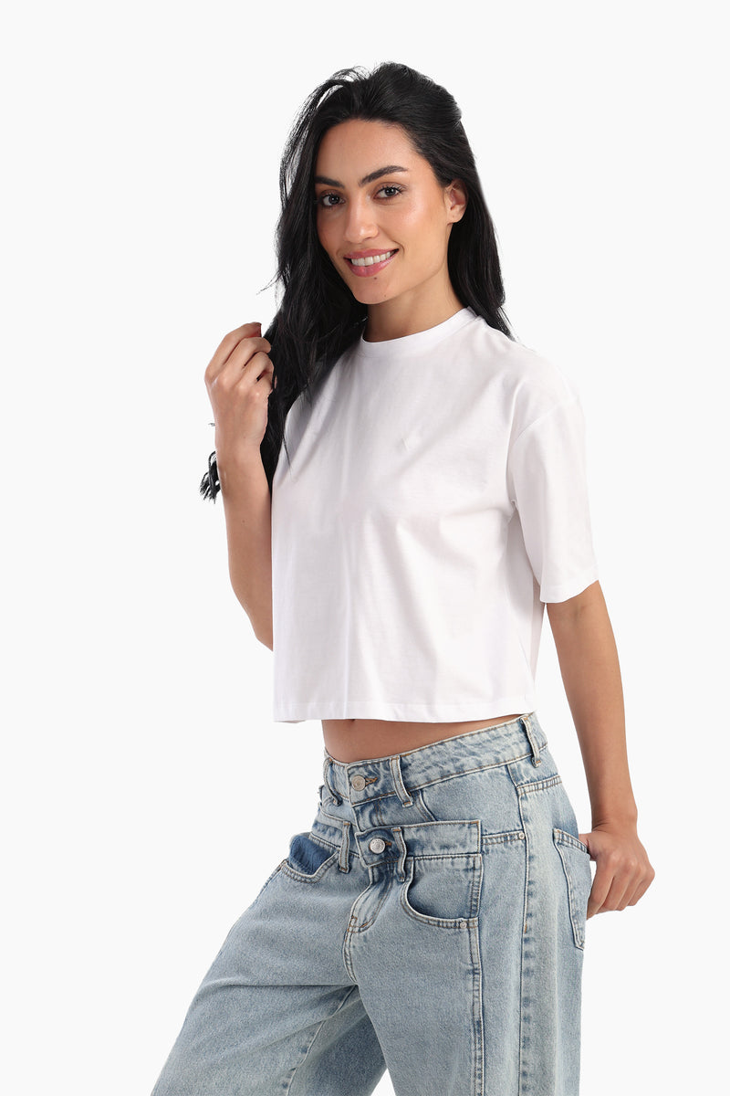 تي شيرت كارينا قصير سادة 56836