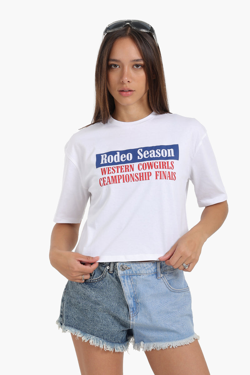 تي شيرت كارينا مطبوع - أوف وايت 56837