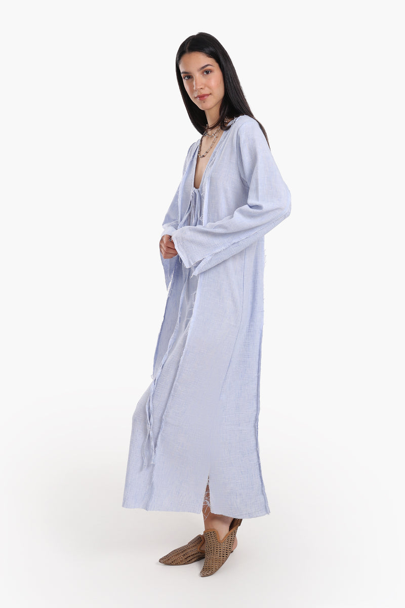 فستان كارينا للشاطئ بفتحة رقبة على شكل حرف V 57158