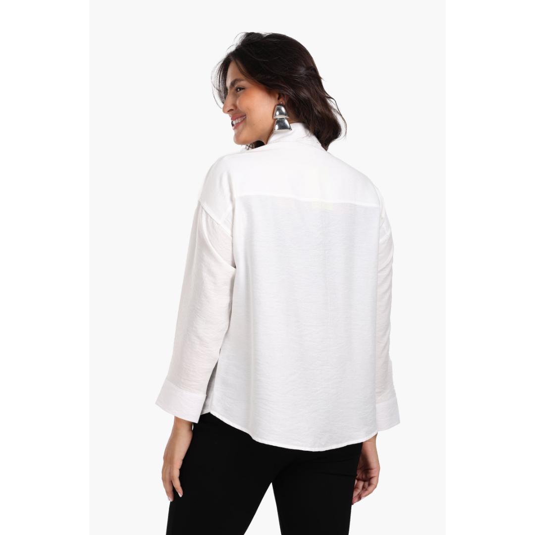 قميص قطن بأكمام طويلة حريمي - 18039