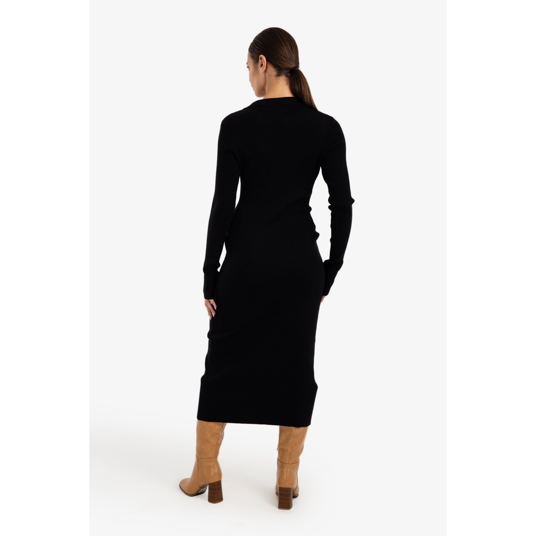 فستان مضلع بياقة على شكل حرف V حريمي - 18180\