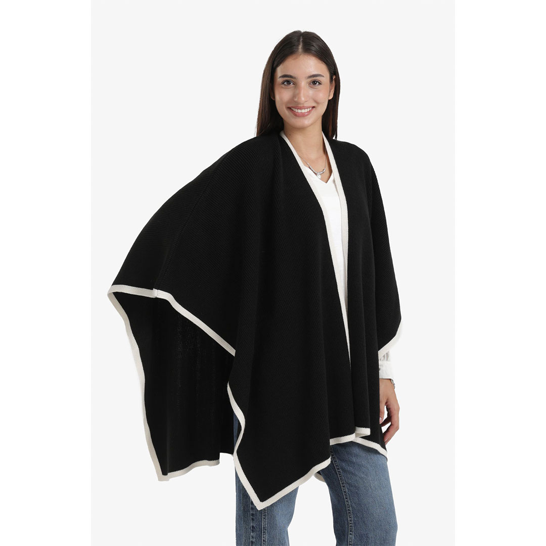 بونشو بزخارف ملونة حريمي