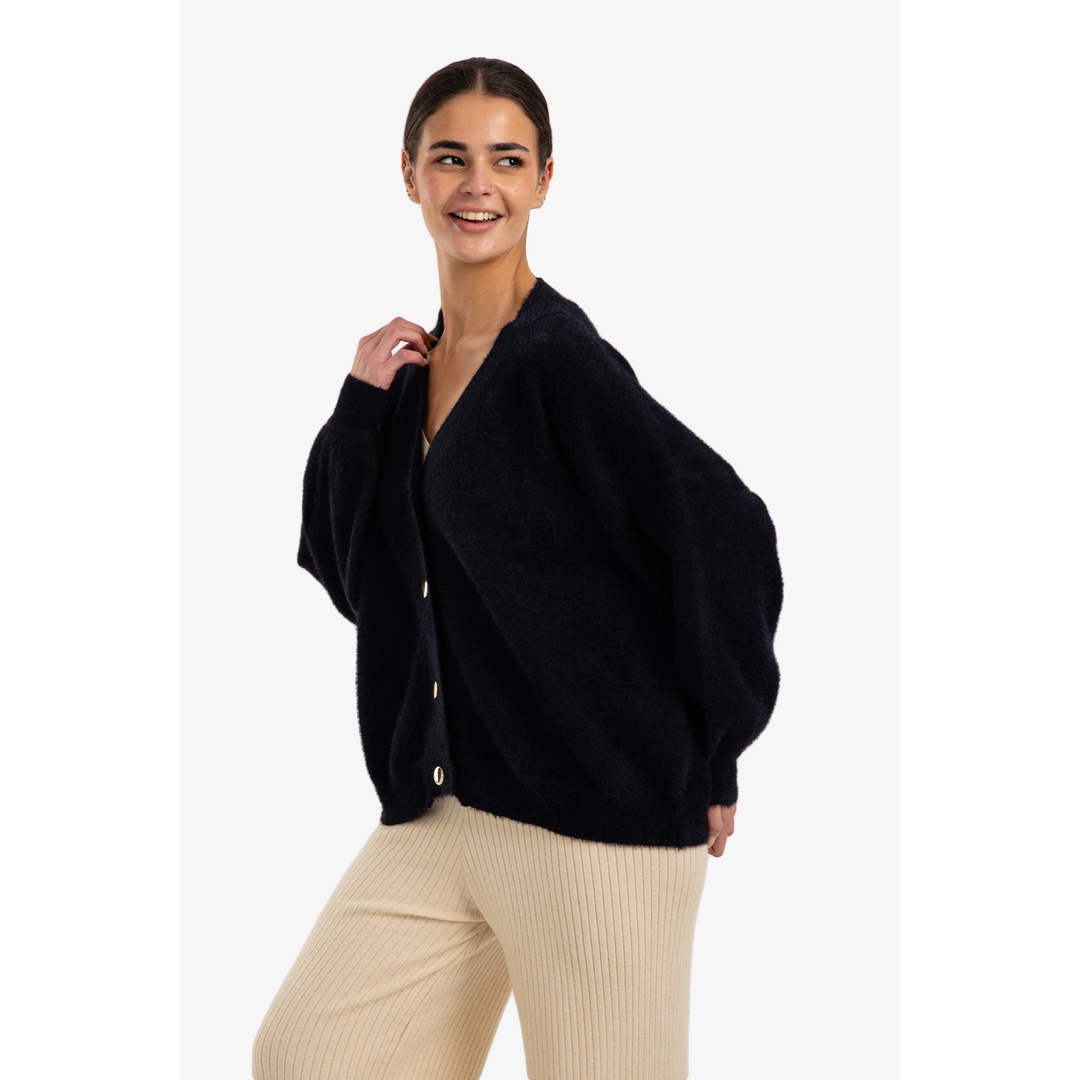 كارديجان مريح بياقة على شكل حرف V حريمي - 18192