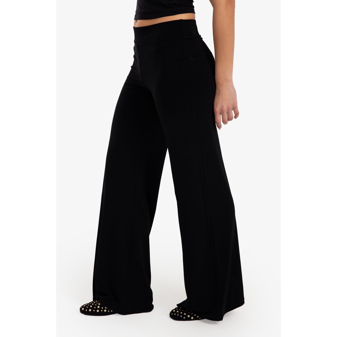 بنطلون واسع الساقين بخصر مطاطي - 18349