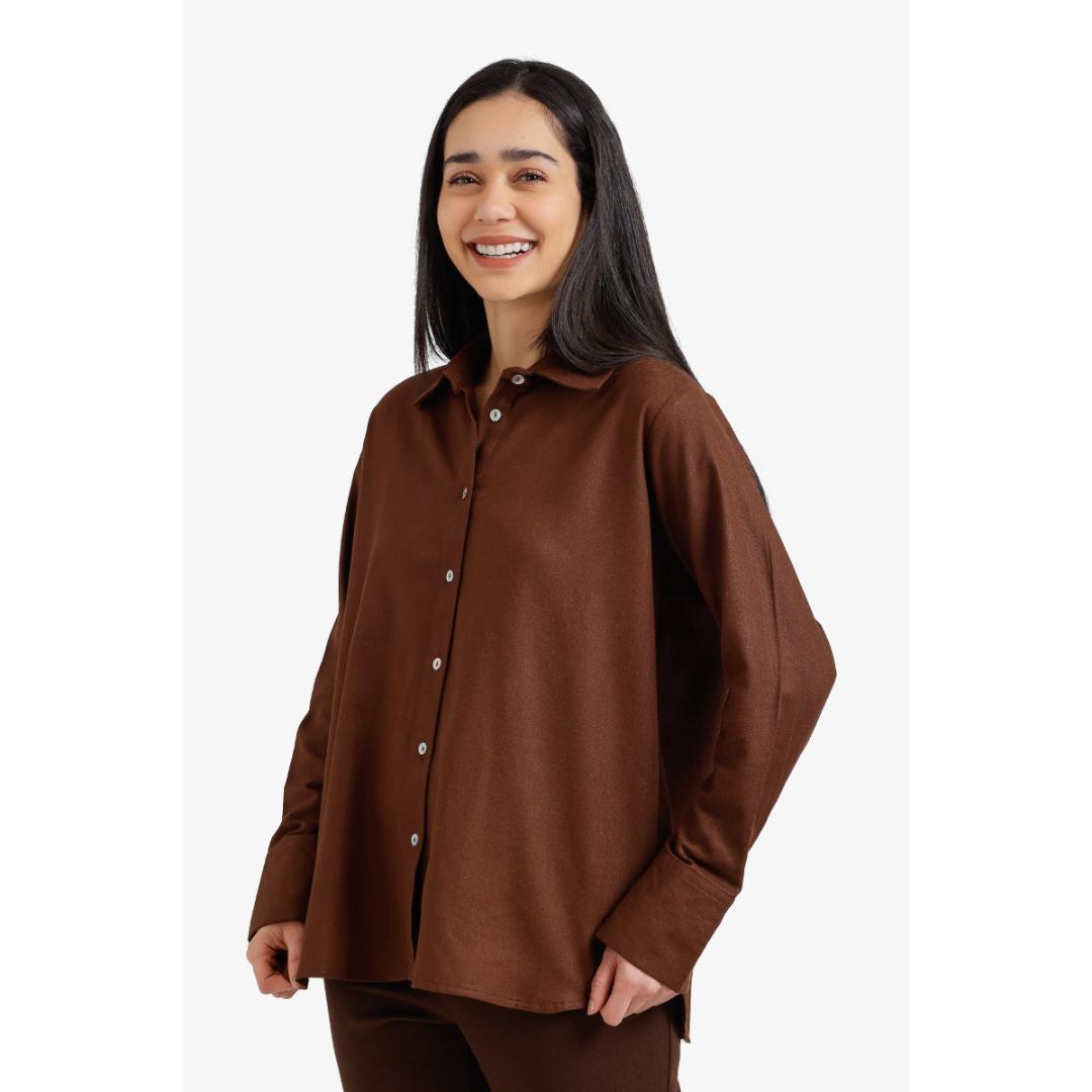 قميص بأزرار أمامية حريمي - 18397