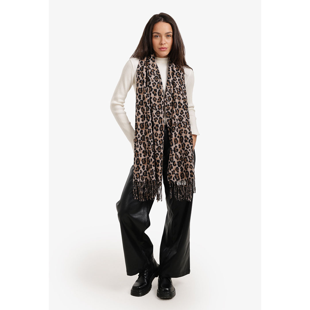 شال بنقشة جلد النمر حريمي - 18403