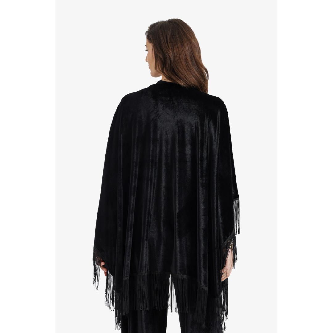 كيمونو مخملي بشراشيب حريمي - 18465