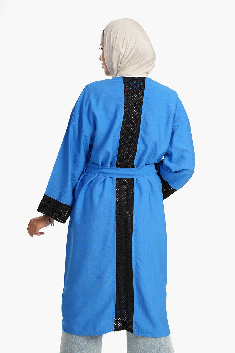 كيمونو كارينا مع أكمام كروشيه شبكية 56128