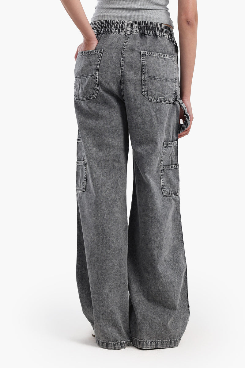 بنطلون جينز كارينا خفيف الوزن واسع الساق 56143