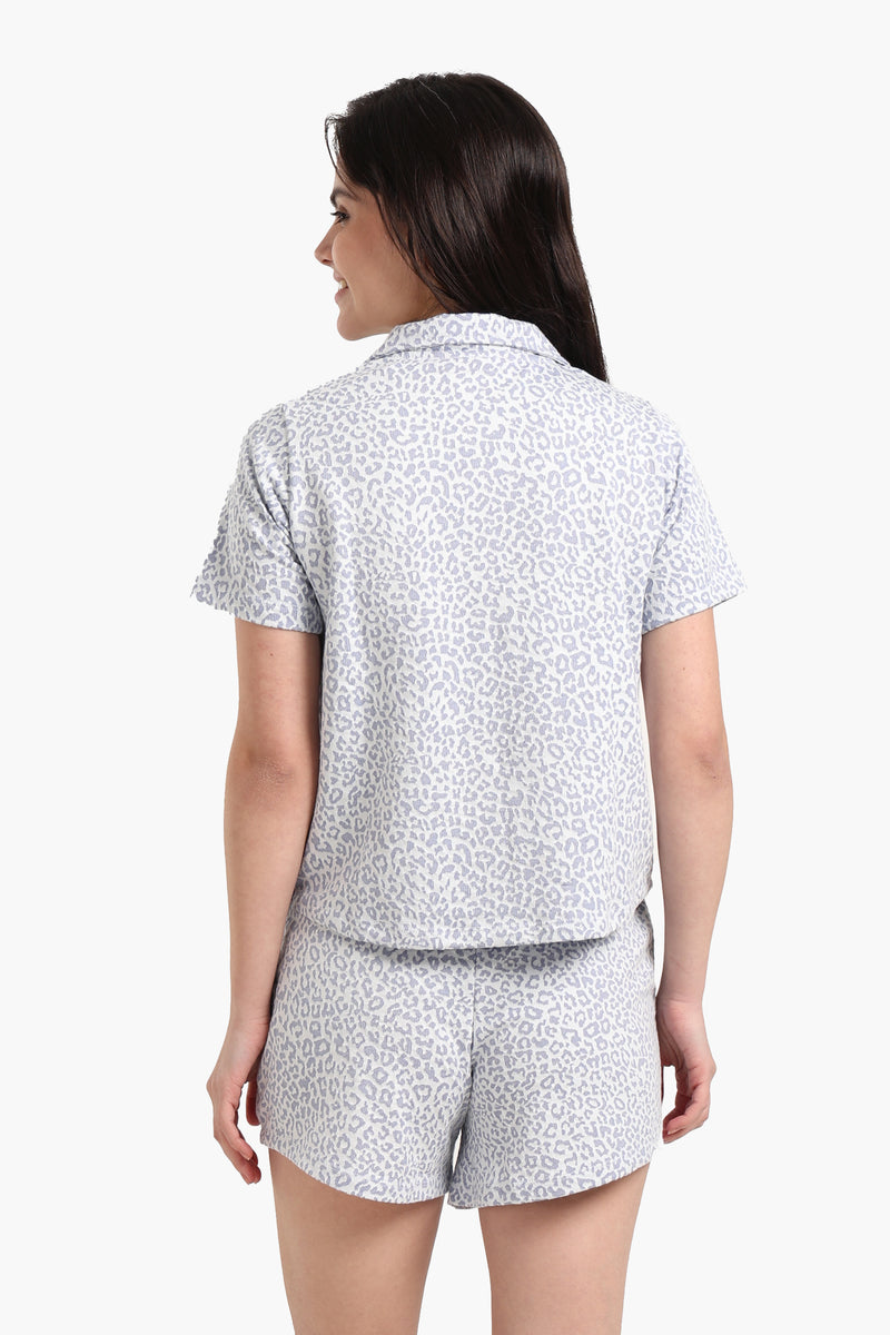 طقم بيجامة كارينا بطبعة جلد النمر 56387