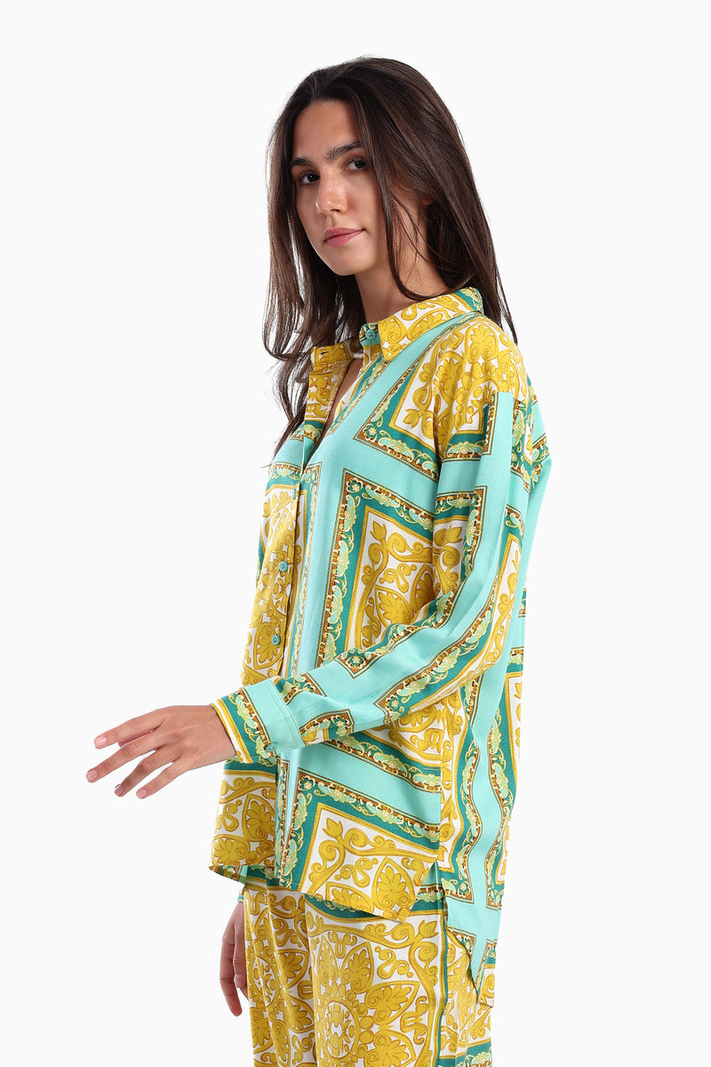 قميص كارينا فاخر مطبوع - متعدد الألوان 56524