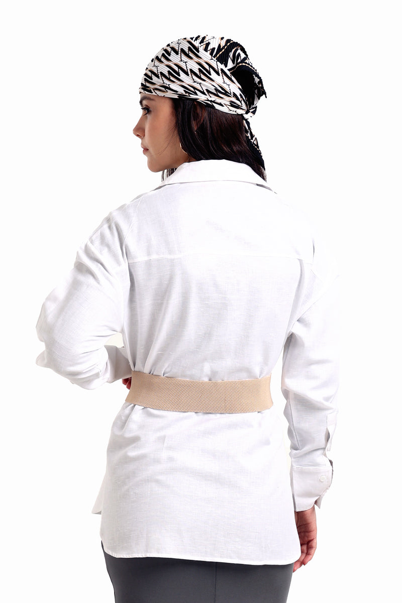 قميص كارينا كتان بأكمام طويلة 56541