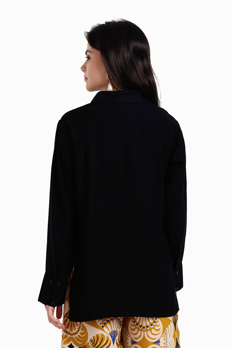 قميص كارينا فوال بأزرار للإغلاق 56655