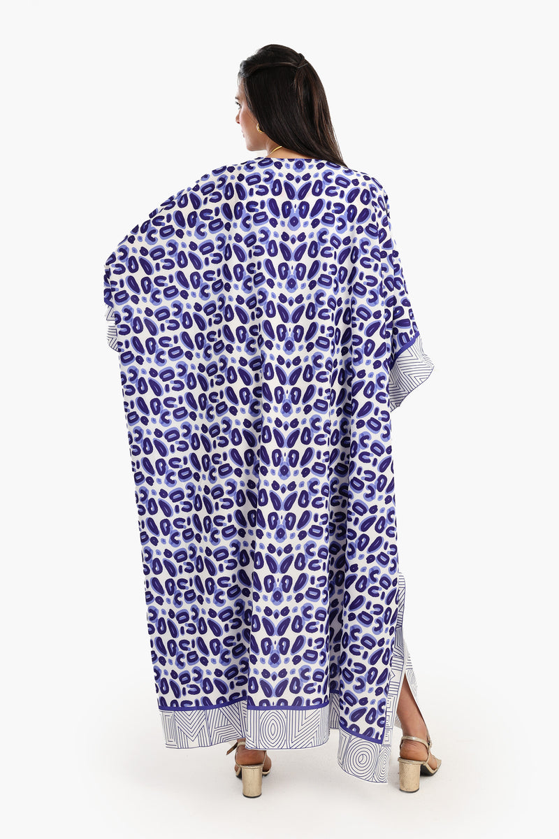 عباية كارينا مطبوعة مزينة بريش 56705