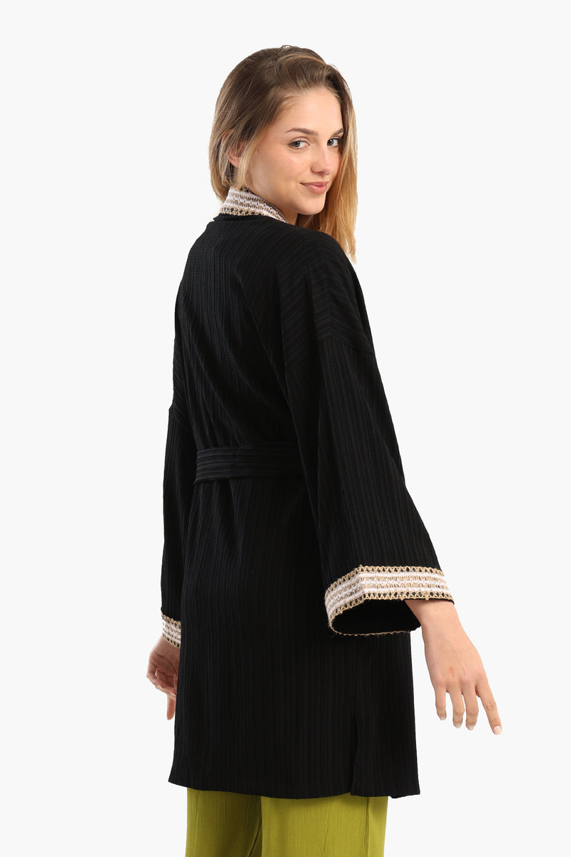 كيمونو كارينا مضلع مع تطريز 56706