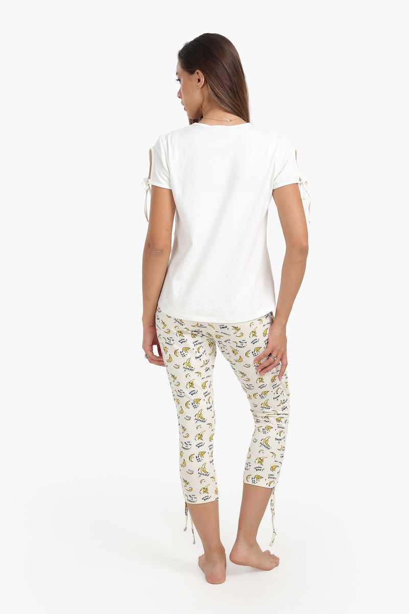 طقم بيجامة كارينا مع أربطة 56770