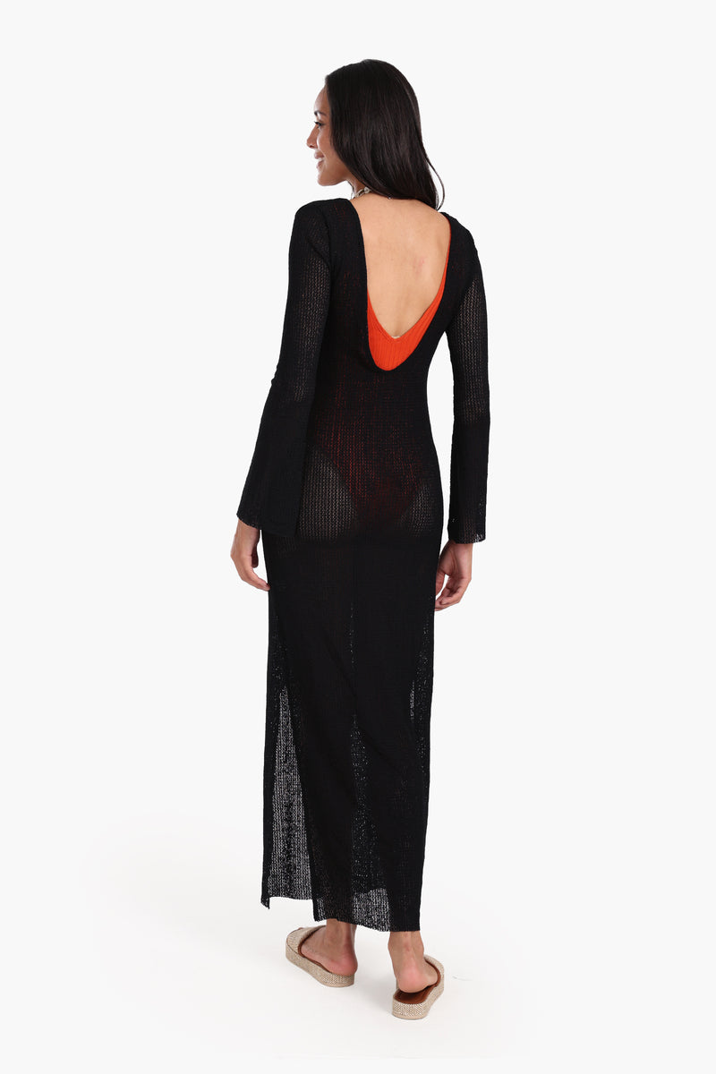 فستان شاطئ كارينا طويل محبوك 56799