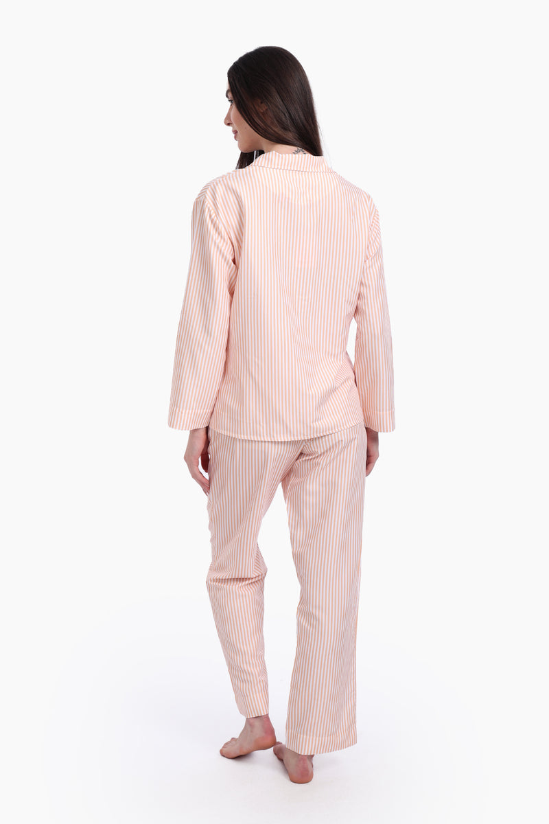 طقم بيجامة كارينا بخطوط برتقالي 56933