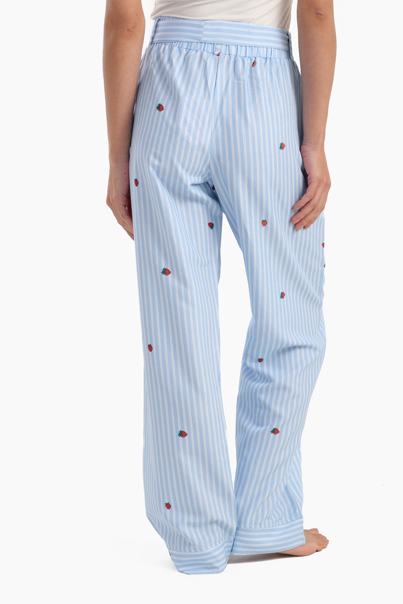 بنطلون بيجاما كارينا مخطط بطبعة الفراولة 56991