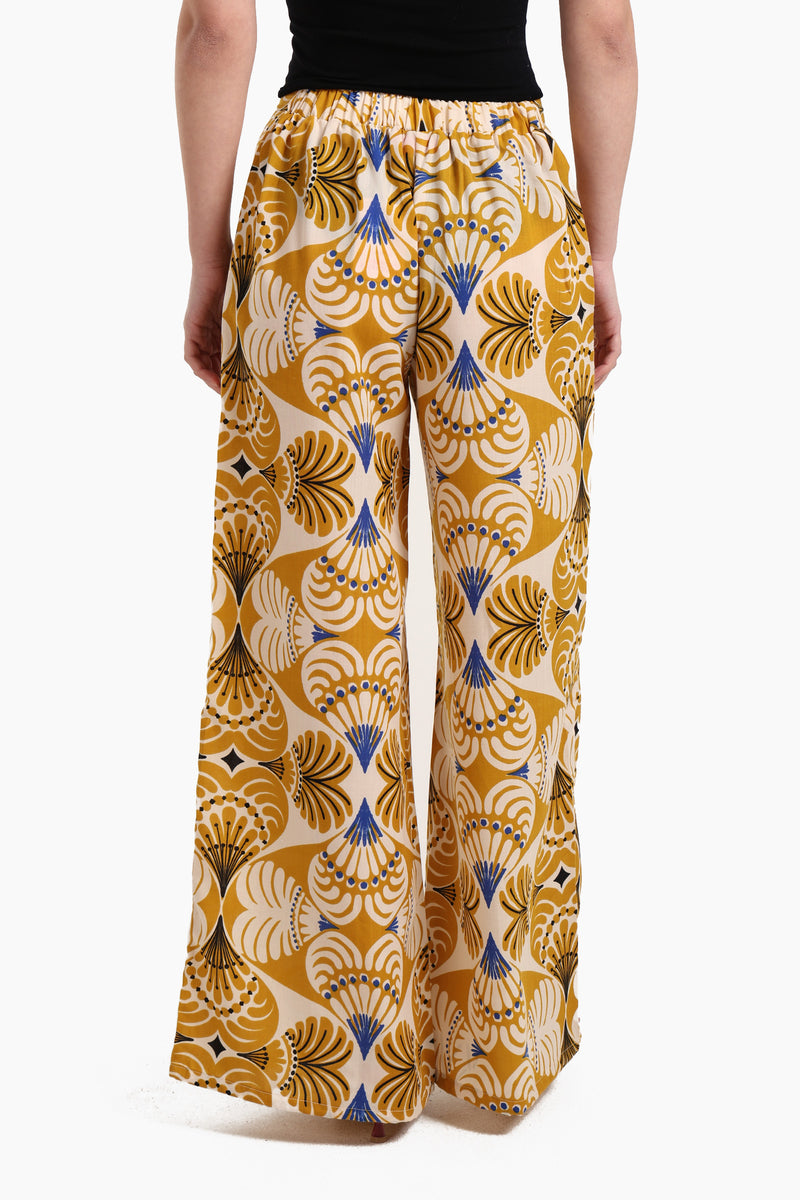 بنطلون كارينا الصيفي واسع الرجل - متعدد الألوان 57036