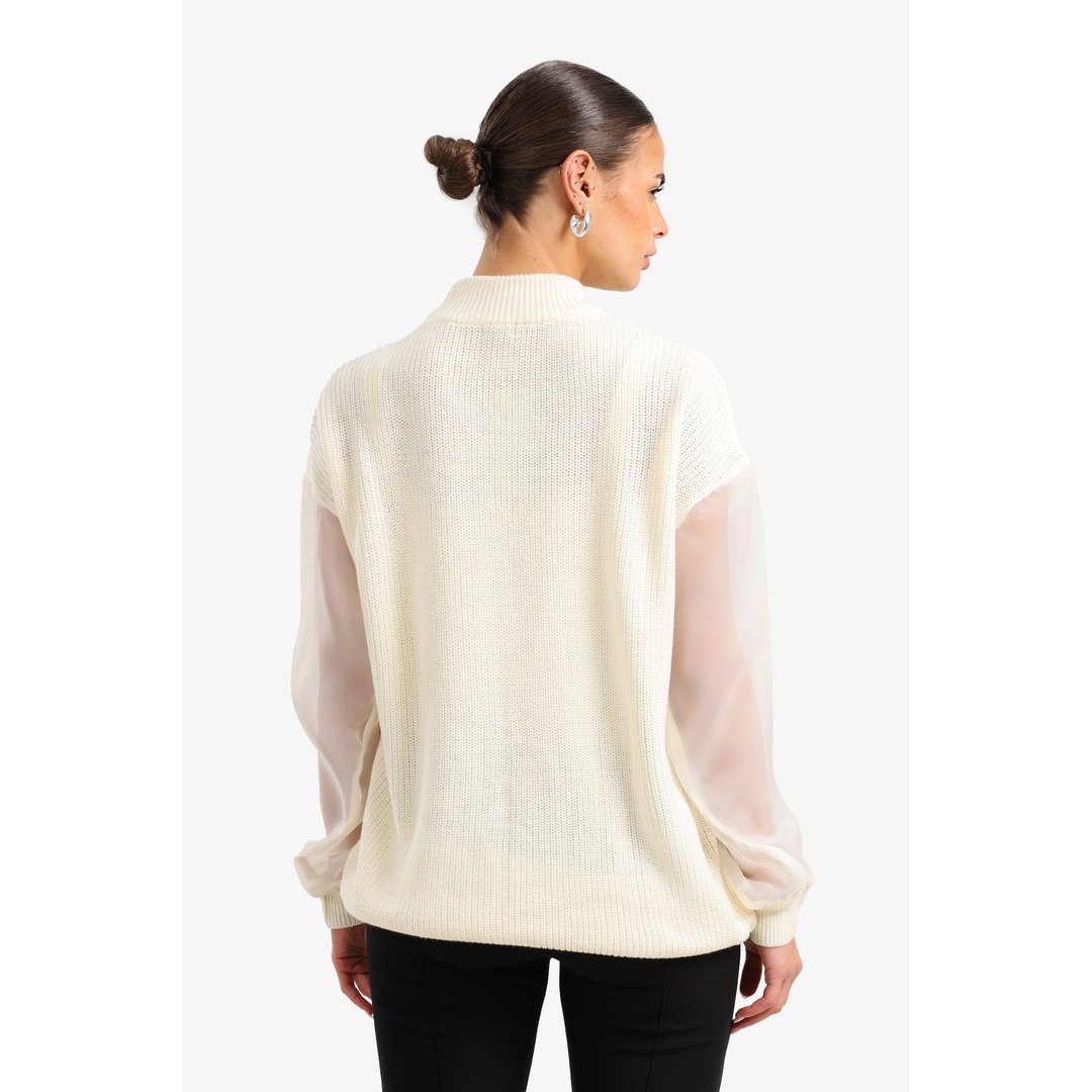 بلوزه بأكمام شفافة حريمي - 17000