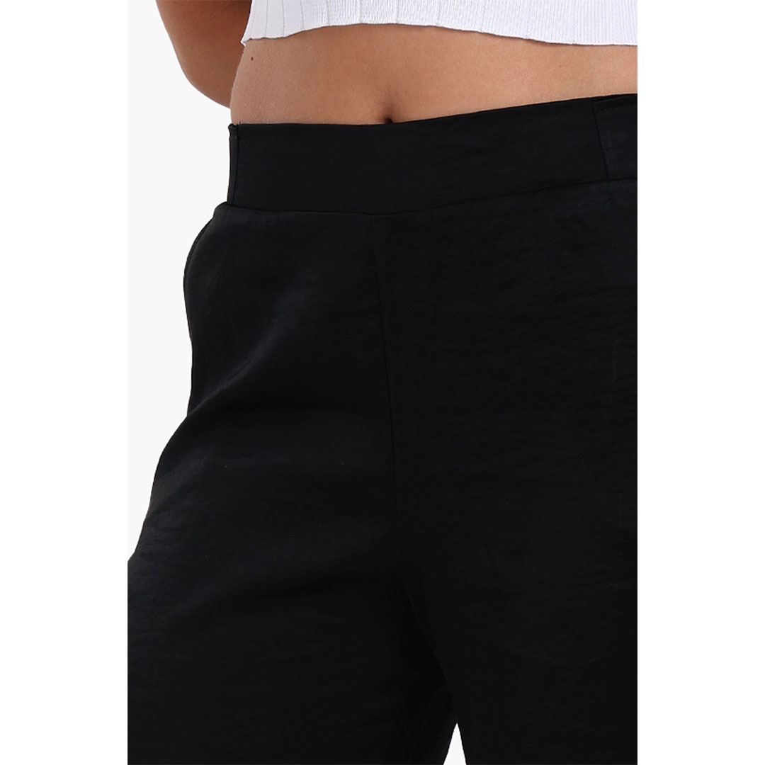 بنطلون واسع الساق بخصر مرتفع حريمي