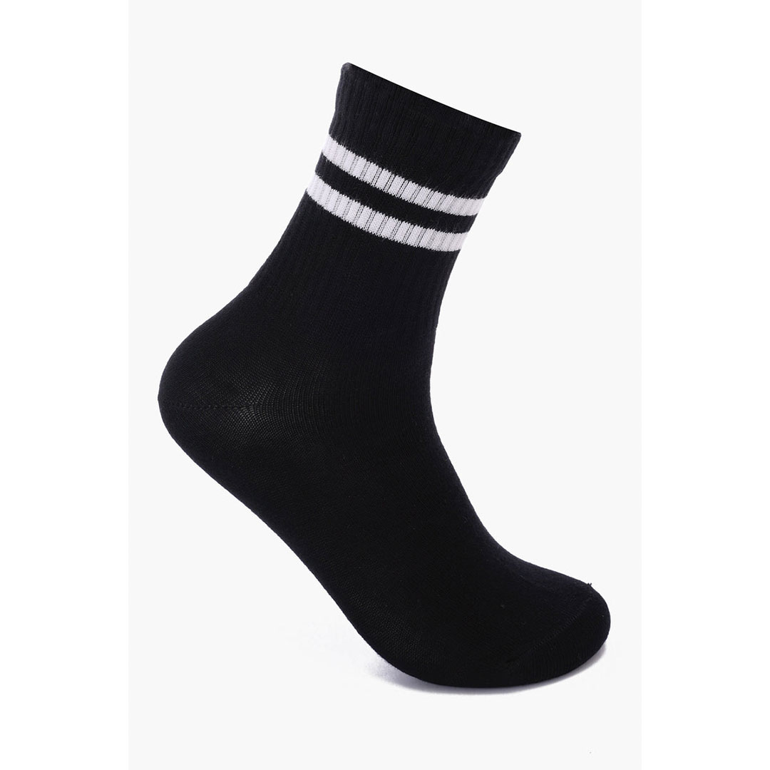 شرابات مخططة متباينة الألوان - 3 أزواج