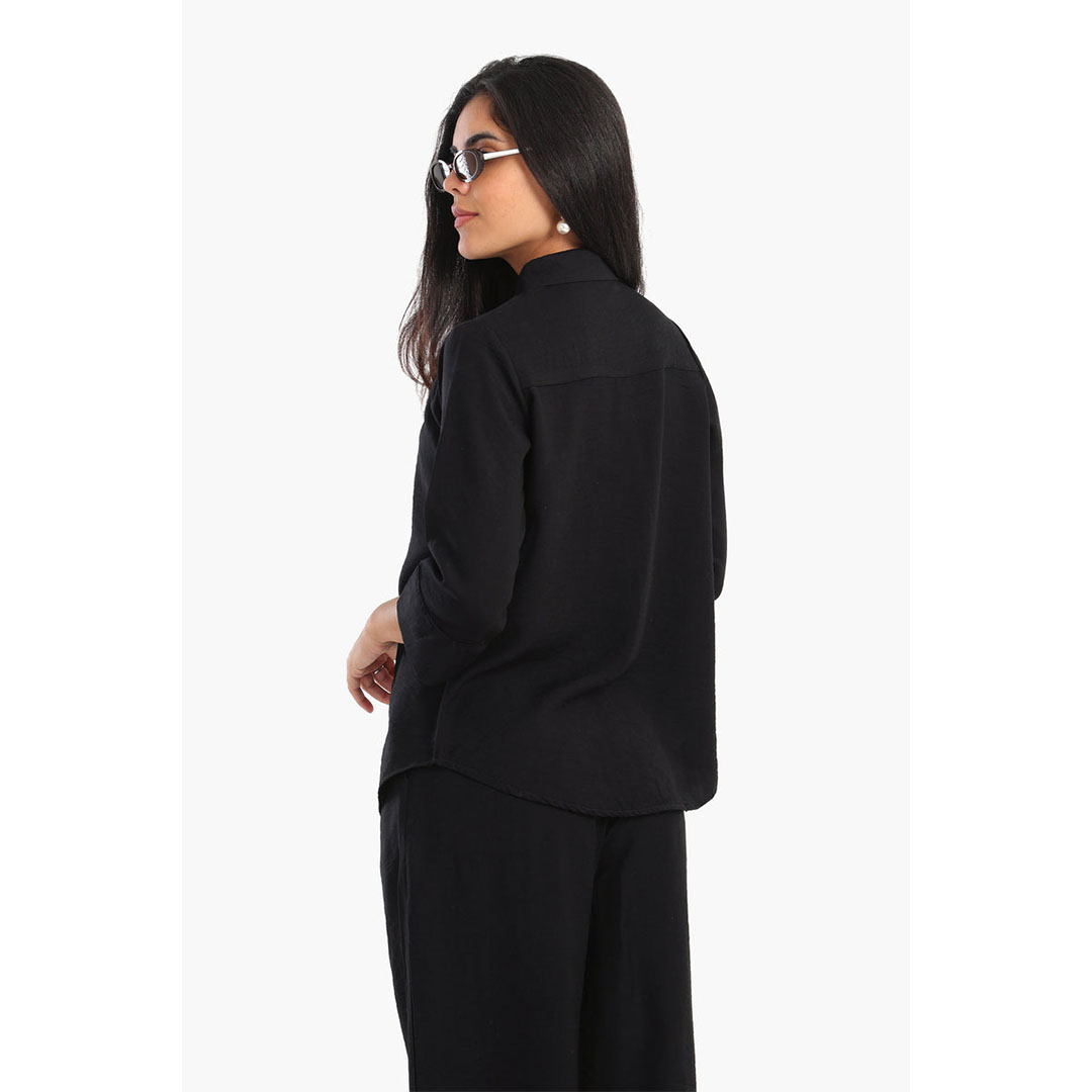 قميص مع شريط مخفي كامل حريمي