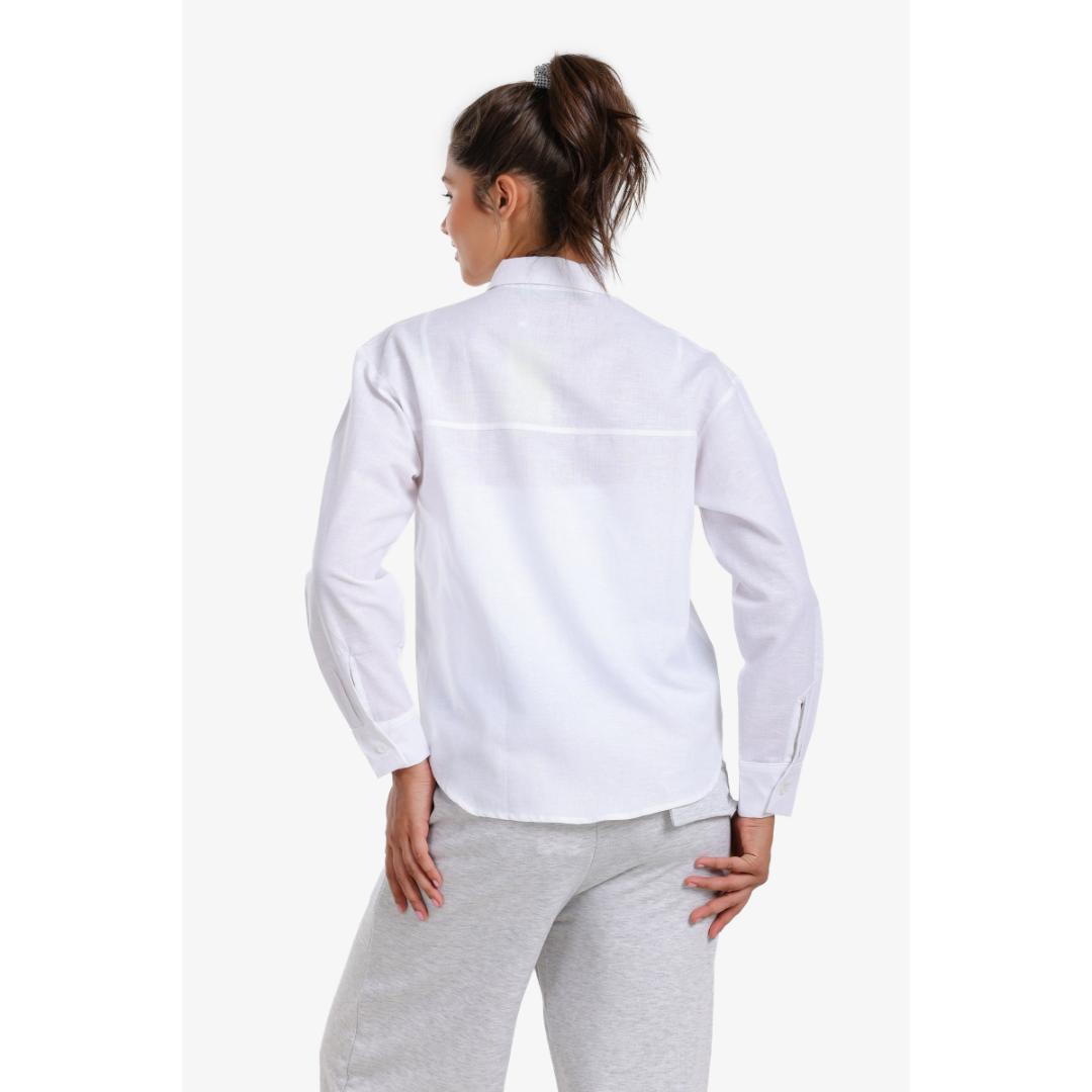 قميص كلاسيك بأزرار فوال حريمي - 18132