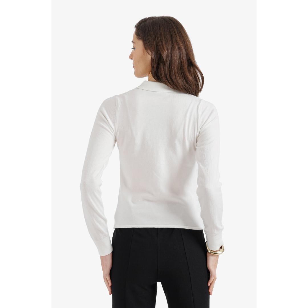 بلوفر صوف ضيق بأزرار حريمي - 18179