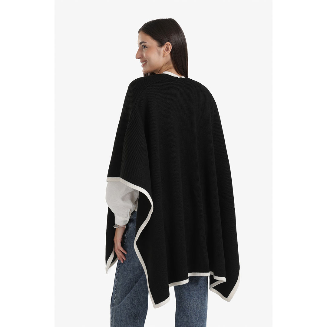 بونشو بزخارف ملونة حريمي