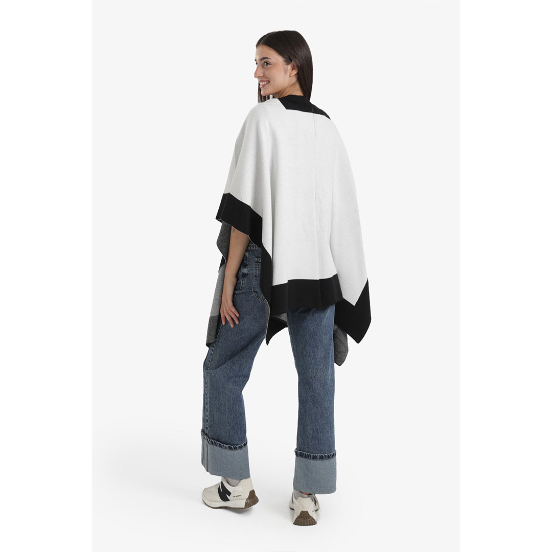 بونشو واسع ملون حريمي